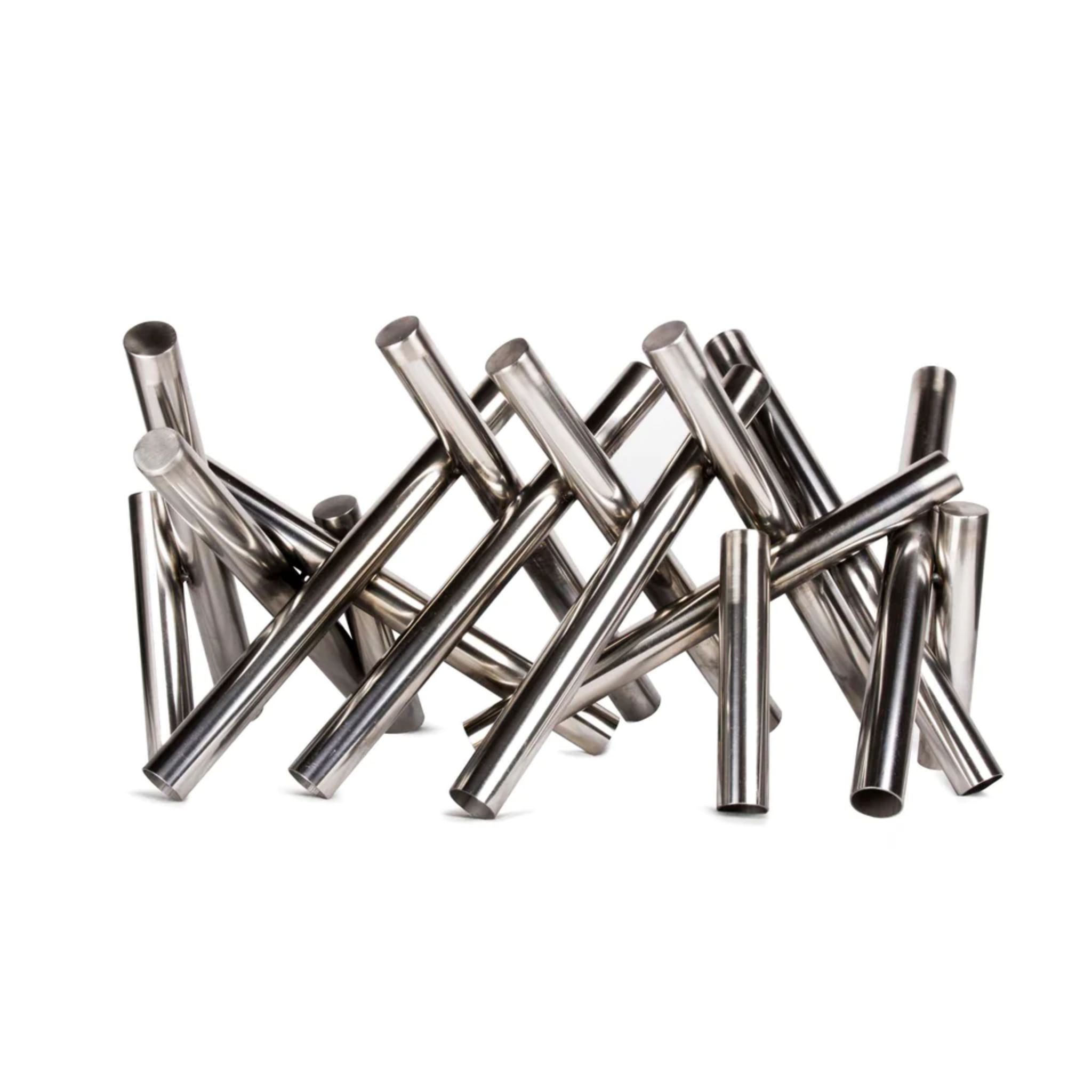 The Outdoor Plus Logs, 24", Polished Stainless Steel | OPT-CS2410