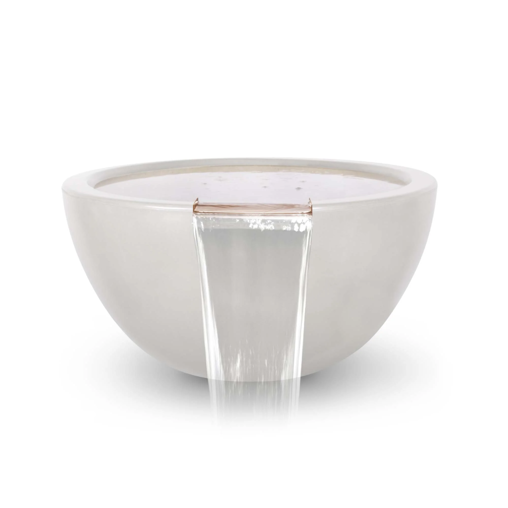 The Outdoor Plus Luna Water Bowl, 30", Round, GFRC Concrete | OPT-LUNWO30