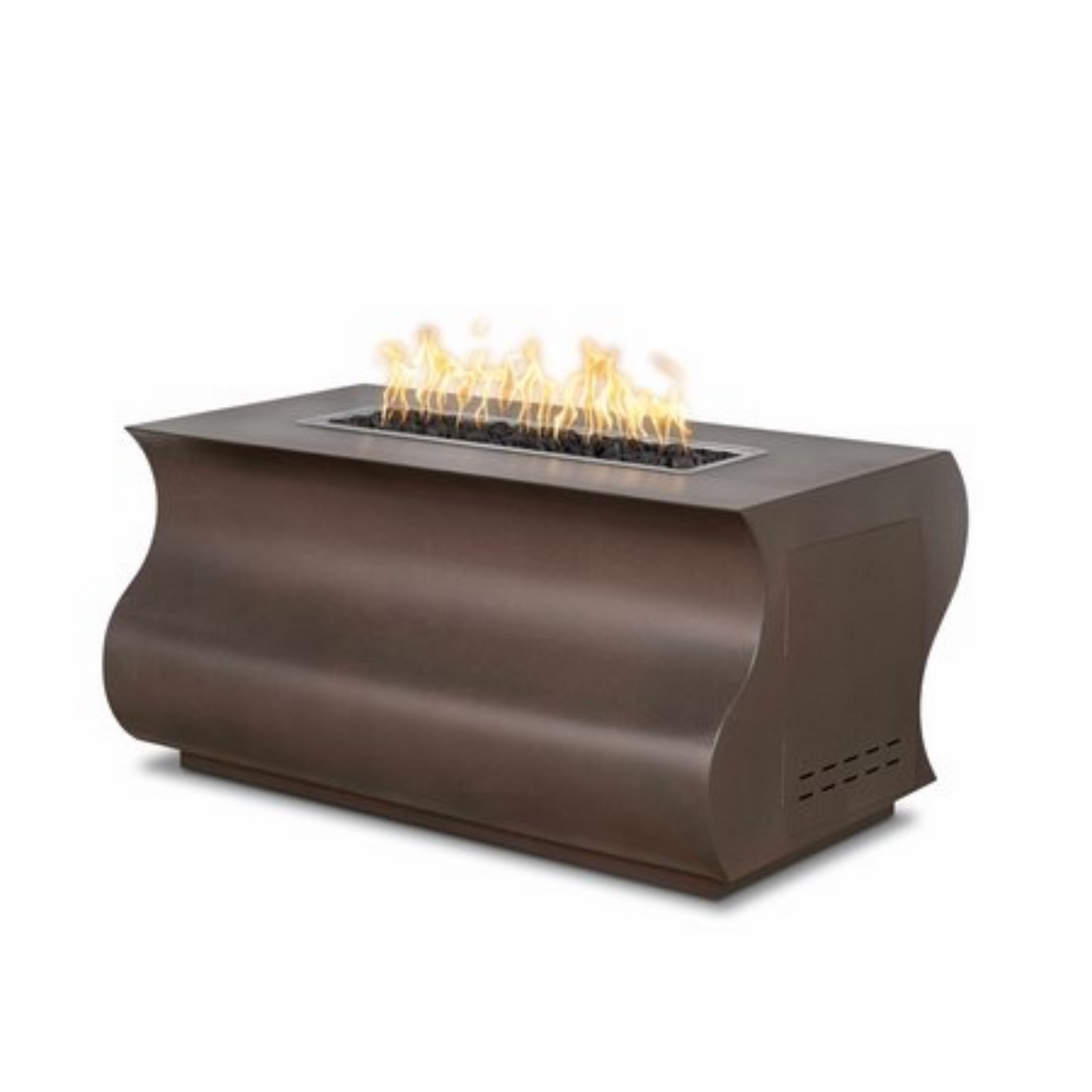 The Outdoor Plus Tidal Fire Pit, 48", Rectangular, Copper | OPT-TIDCPR48