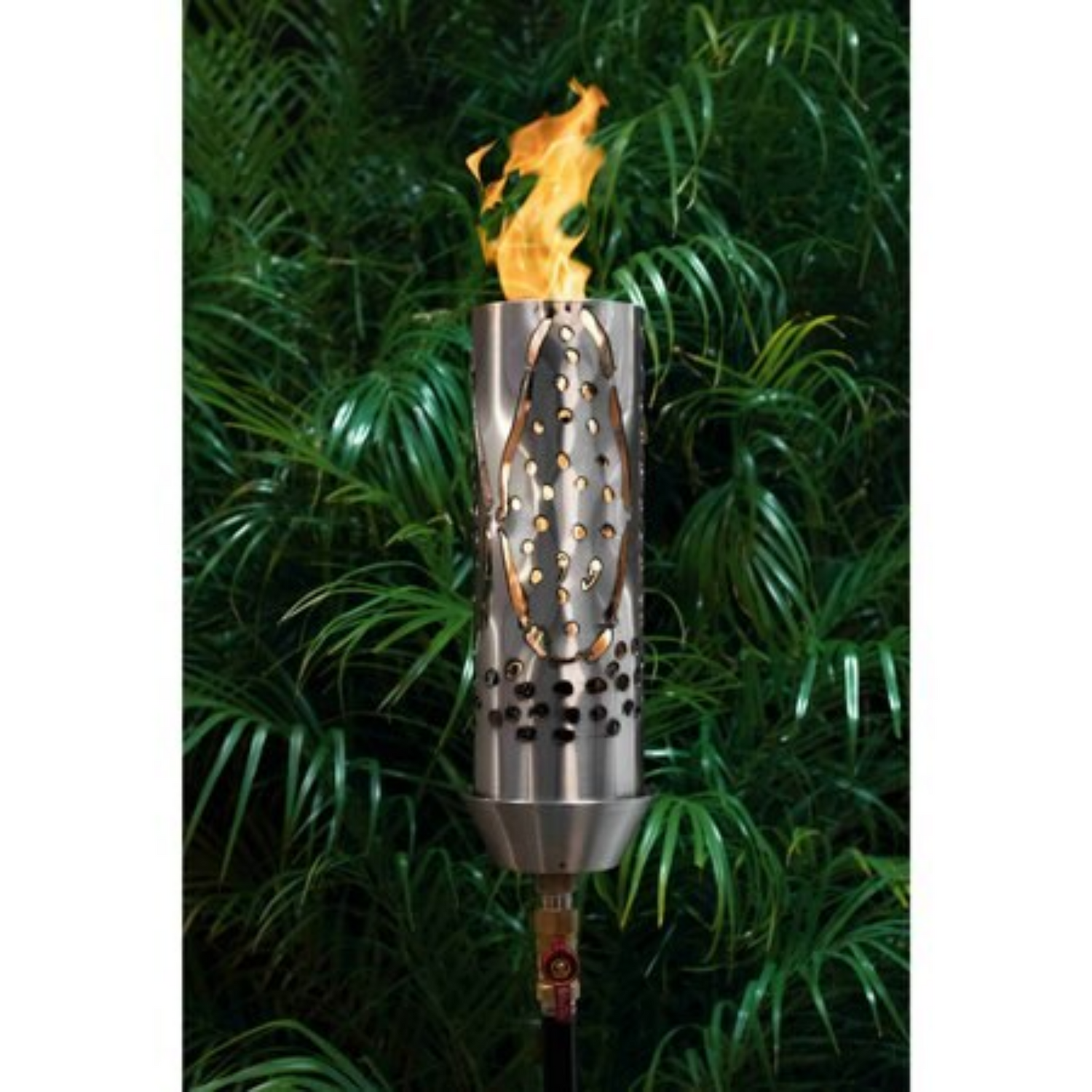 The Outdoor Plus Coral Original TOP Torch & Post Complete, Stainless Steel, Propane | OPT-TPK17LP