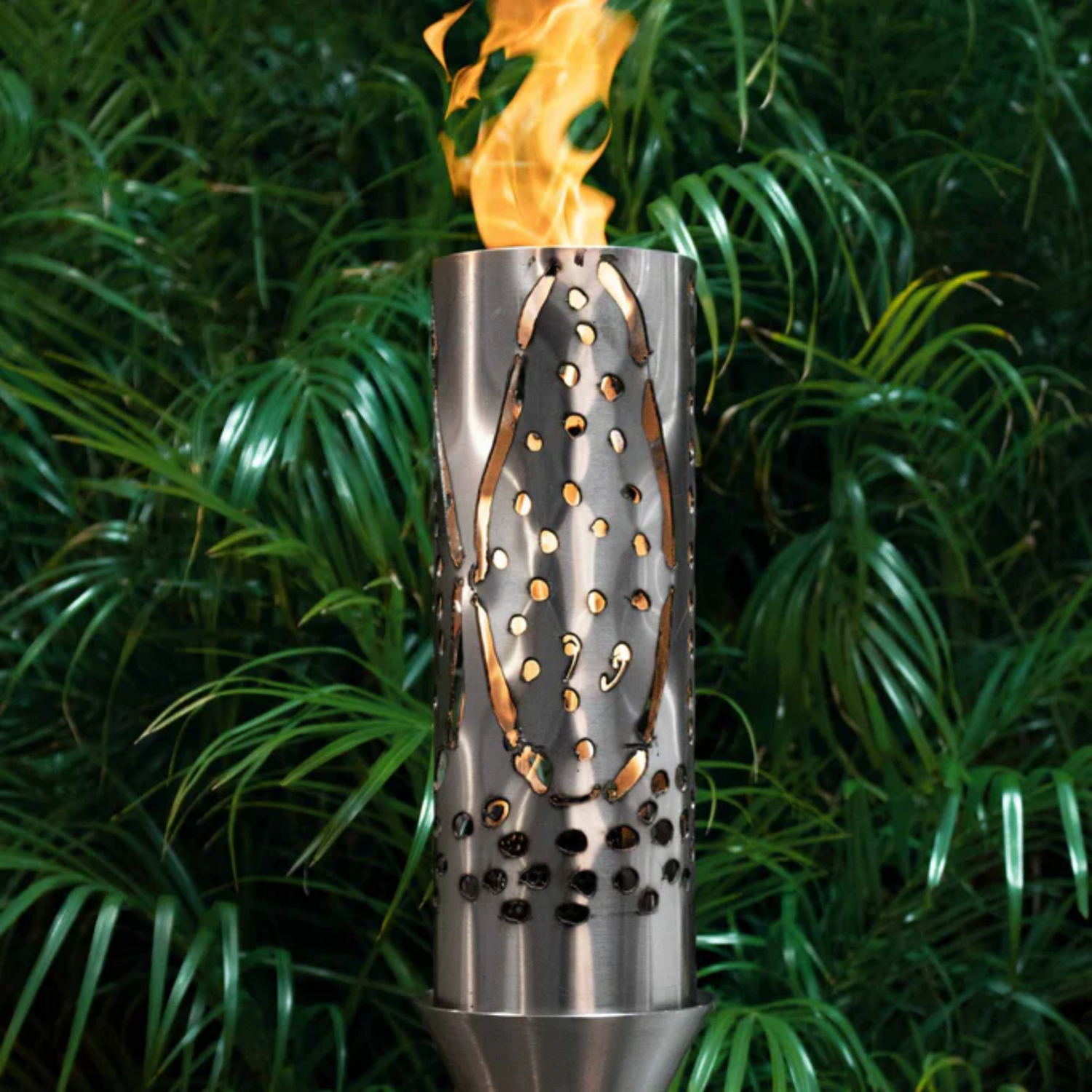 The Outdoor Plus Coral Original TOP Torch & Post Complete, Stainless Steel, Natural Gas | OPT-TPK17NG