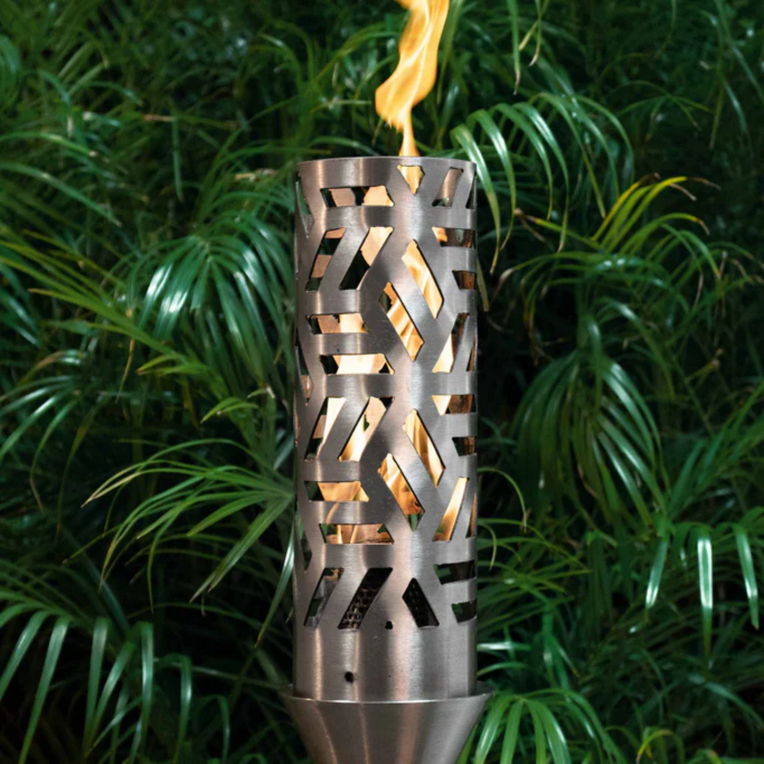 The Outdoor Plus Cubist Original TOP Torch & Post Complete, Stainless Steel, Natural Gas | OPT-TPK19NG