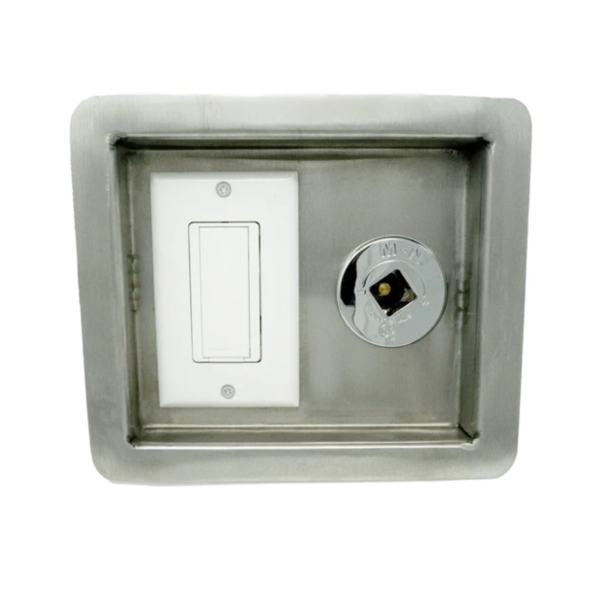 The Outdoor Plus Light Switch with Key Valve, Recessed Panel | OPT-RC110VKVRP
