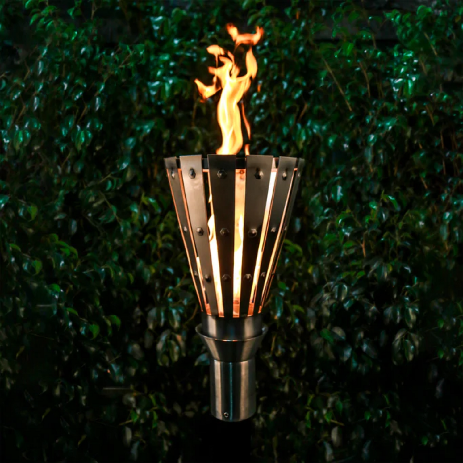 The Outdoor Plus Trojan Original TOP Torch & Post Complete, Stainless Steel, Natural Gas | OPT-TPK3NG