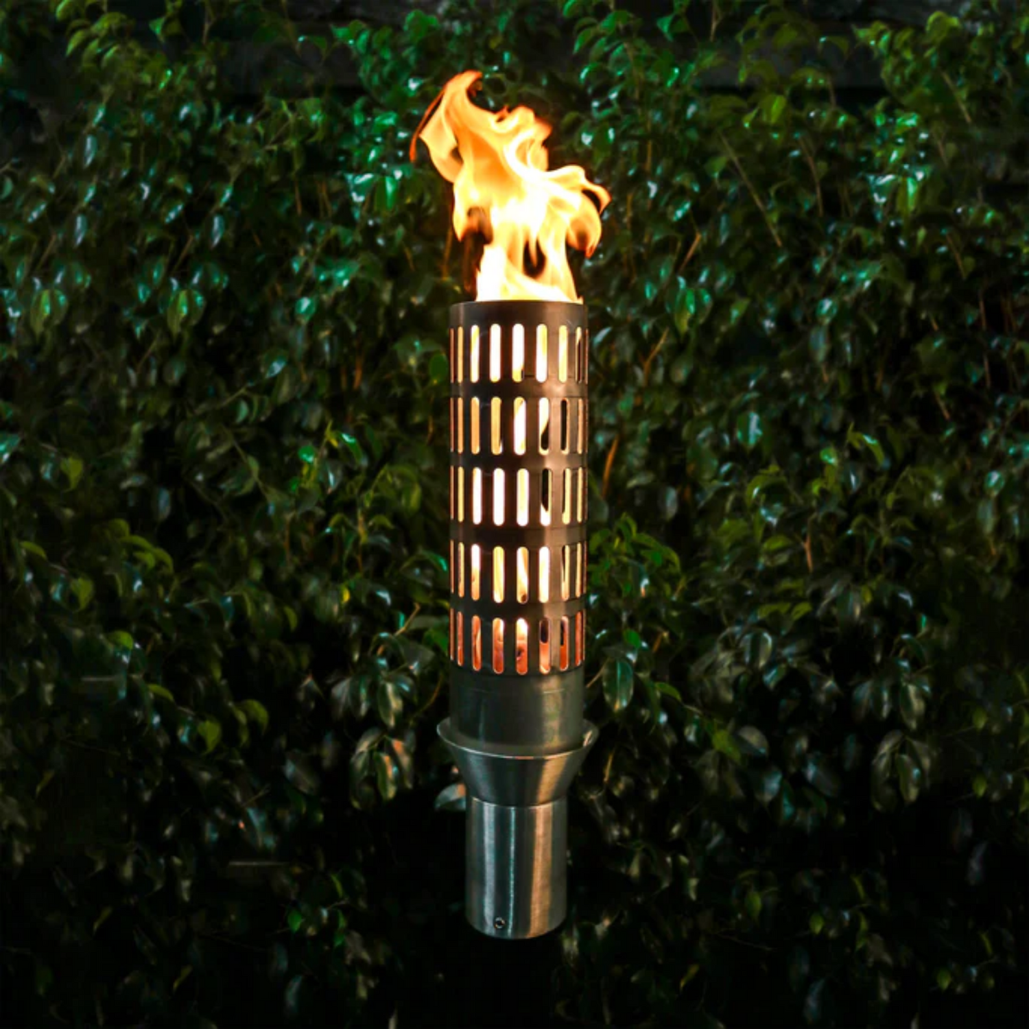 The Outdoor Plus Vent Original TOP Torch & Post Complete, Stainless Steel, Natural Gas | OPT-TPK4NG