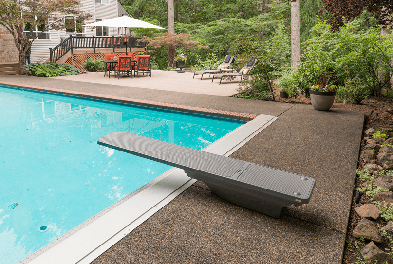 TrueTread™ Diving Boards - 6' White Board - Grey TrueTread -66-209-576S2G