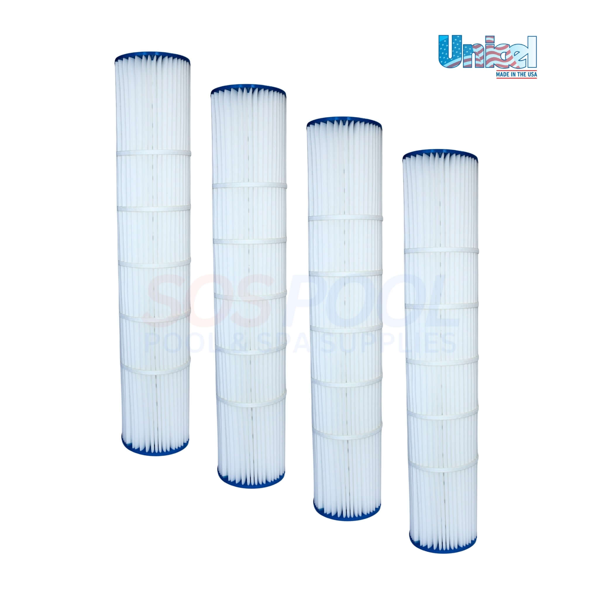Unicel Cartridge Replacement For Pentair Quad DE 100 Filters | 4 Pack | 178656 | DPM-6900 | C-6900