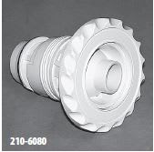 Waterway Plastics Spa Jet Internal, Fixed Directional Scalloped Deluxe | 210-6080