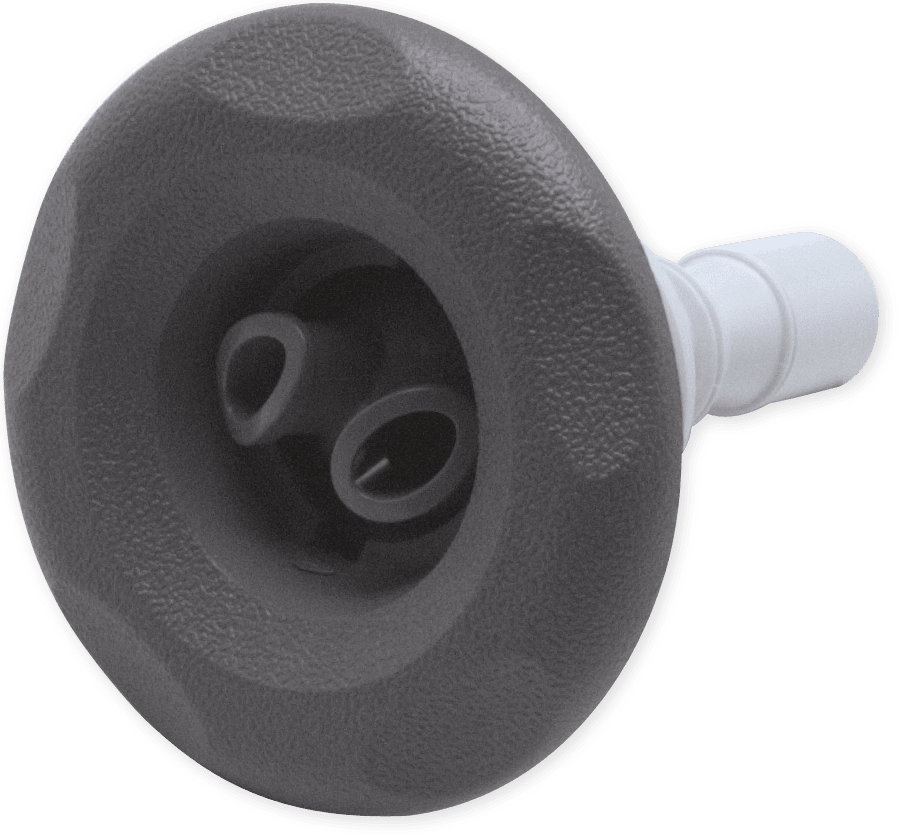 Waterway Plastics Mini Storm Twin Roto Jet, 3" Face Diameter, Gray | 229-7957