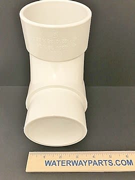 Waterway Plastics Sweep Fitting, 3" Slip x Spigot | 411-9210