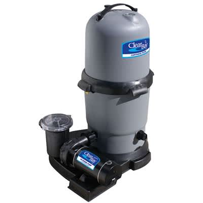 Waterway Plastics ClearWater II Cartridge Filter System with Pump, 100 sq ft, 1.5 HP, Above Ground | 520-5147-6S