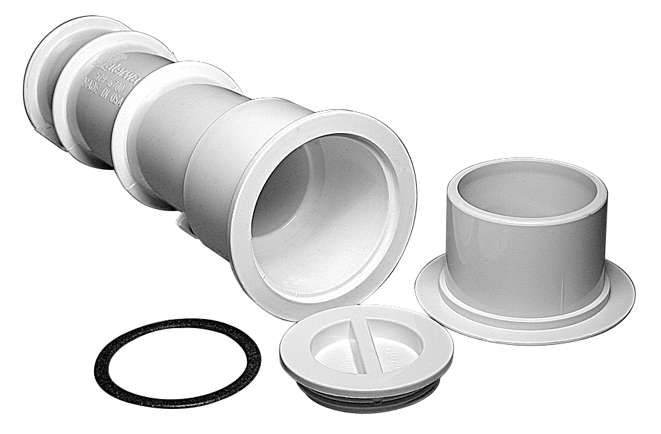Waterway Plastics Flange and Plug Assembly, for Volleyball Pole Holders | 540-6710