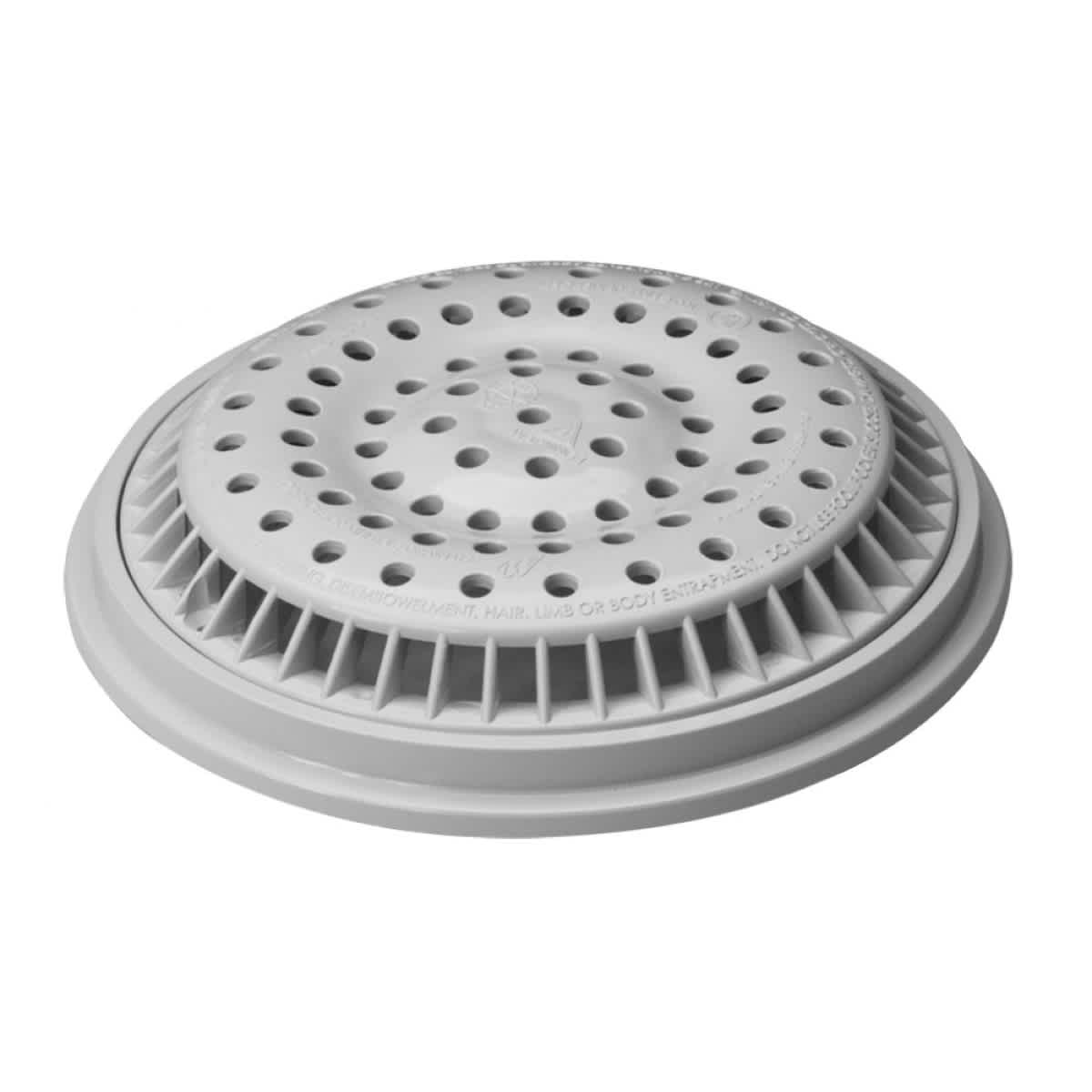 Waterway Plastics Anti-Vortex Drain Cover, Light Gray | 640-2317 V