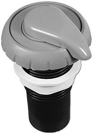 Waterway Plastics Top Access Notched Spa Air Control, 1" | 660-3577