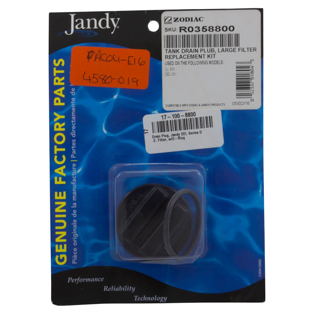 Jandy R0358800 Drain Plug with O-Ring