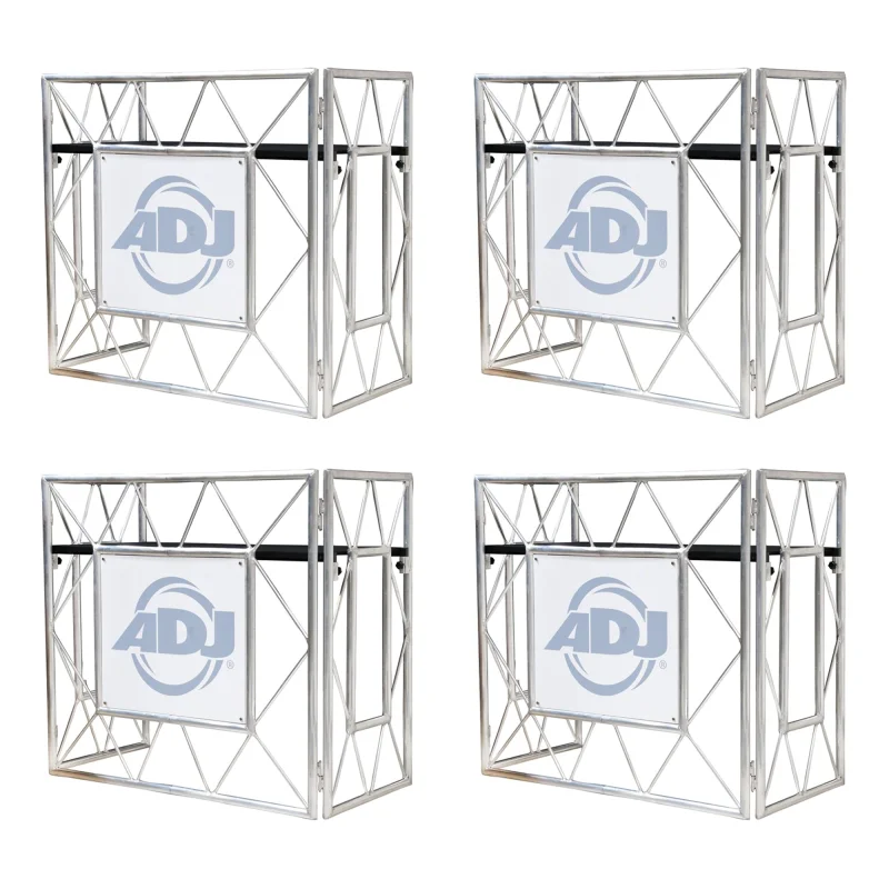 ADJ PRO EVENT TABLE II Foldable Aluminum Pro DJ Travel Music Stand (4 Pack)