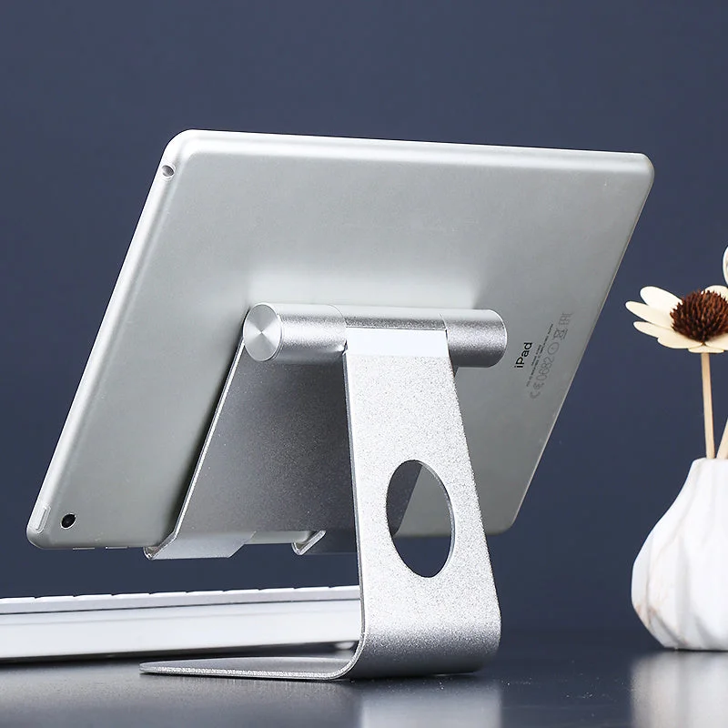 Adjustable Tablet & Phone Stand with Sturdy Metal Design | Hands-Free Viewing for Work and Entertainment