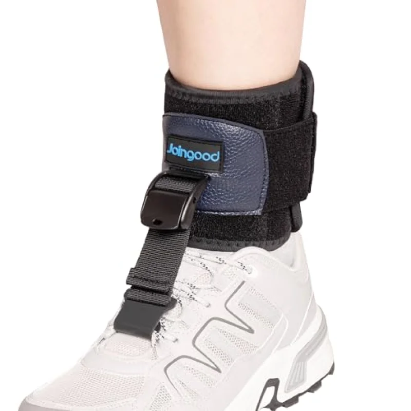AFO Foot Drop Brace for Walking, Drop Foot Brace for Walking with Shoes, Adjustable Foot Brace for Drop Foot Support, Soft Drop Foot Braces, Fits Left or Right Foot, Women & Men(S/M)