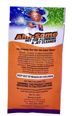 Ahh Some Hot Tub Plumbing and Jet Cleaner Single Use Packet