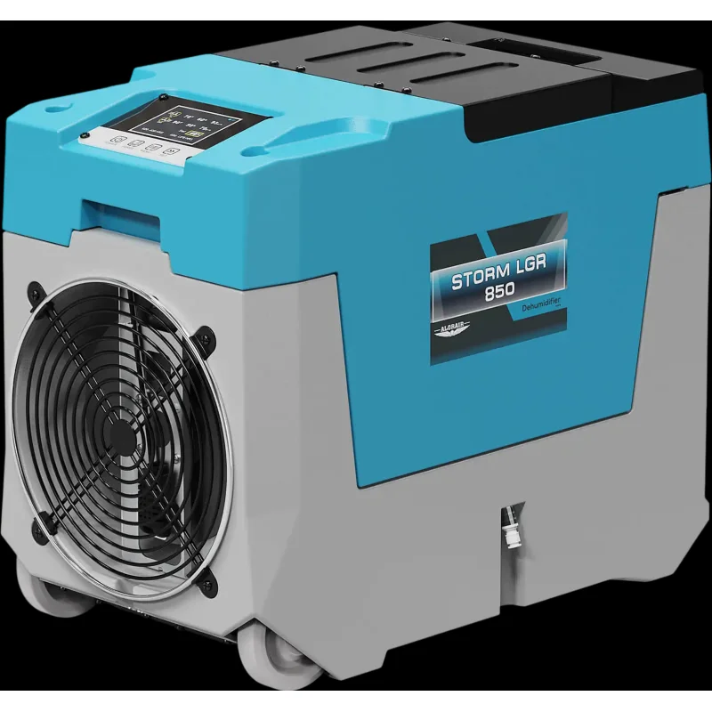 AlorAir LGR 850 Storm Industrial Commercial Dehumidifier 85 Pints 28 Gal. 2300 Sq. Ft. with Condensate Pump New Blue