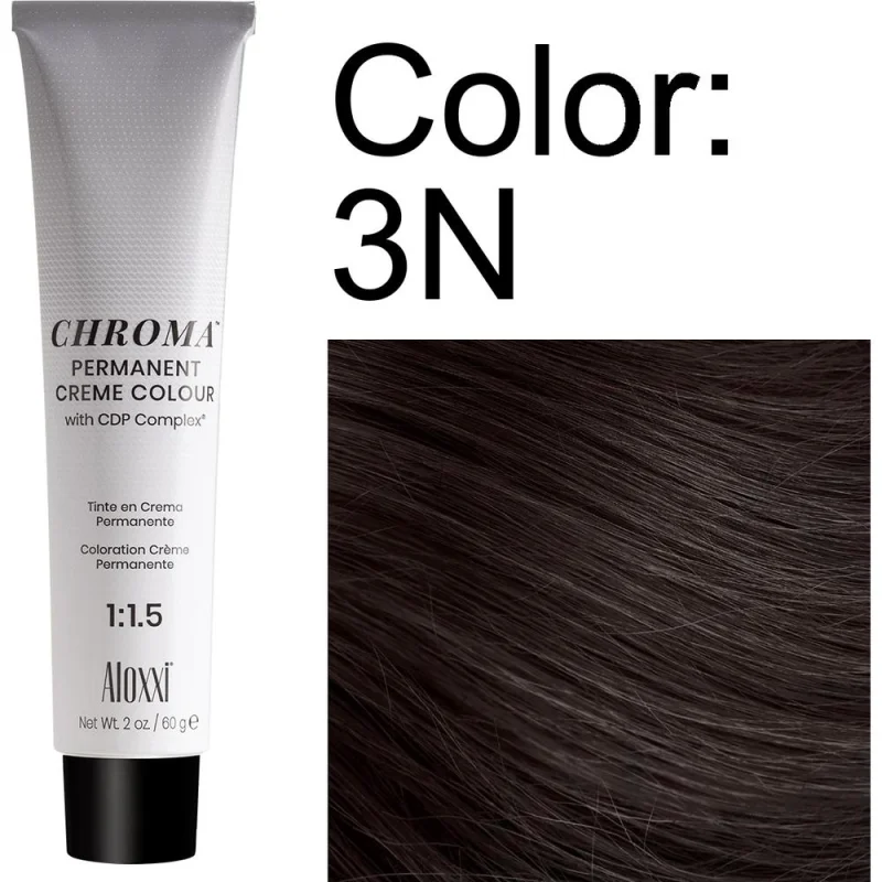 Aloxxi Chroma 3N Permanent Creme Colour / 2 oz.