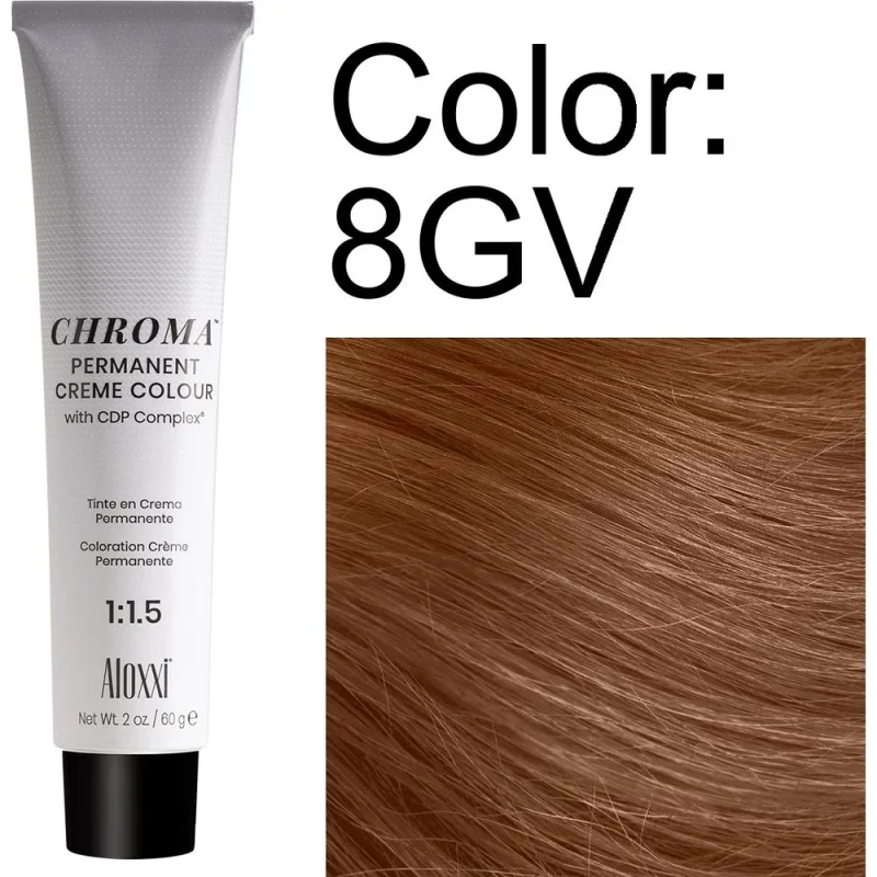 Aloxxi Chroma 8GV Permanent Creme Colour / 2 oz.