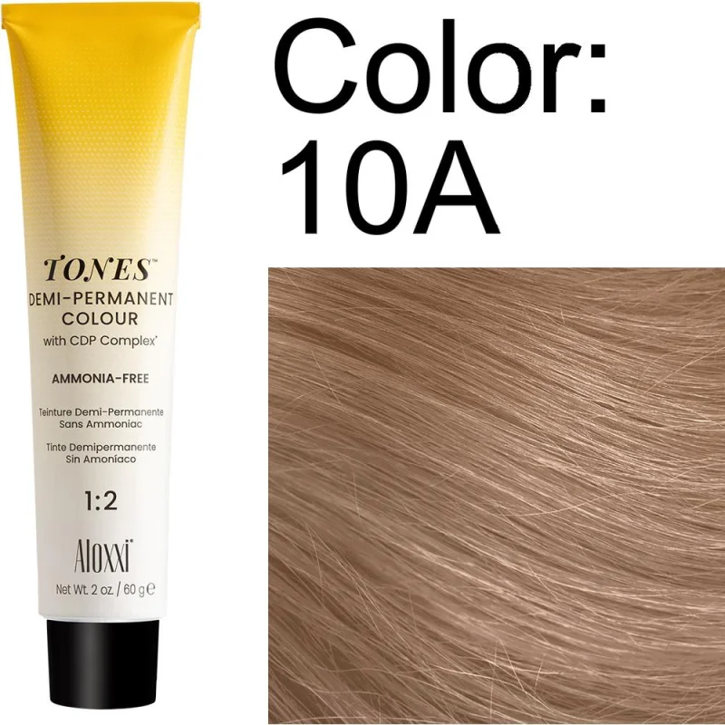 Aloxxi Tones 10A Demi-Permanent Colour / 2 oz.