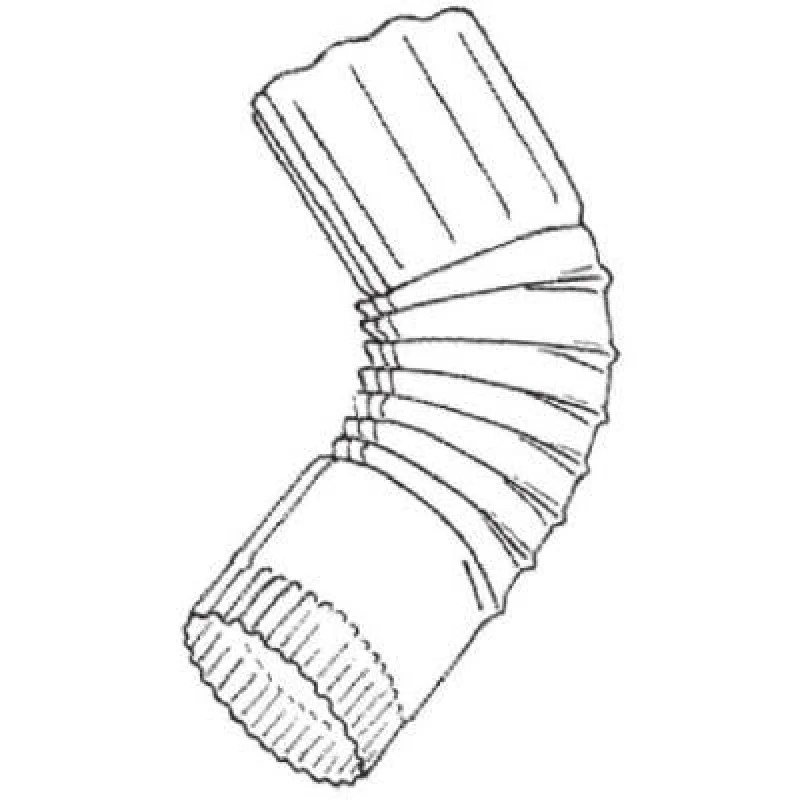 Amerimax RC64P3 Galvanized Round Corrugated Elbow 3 in
