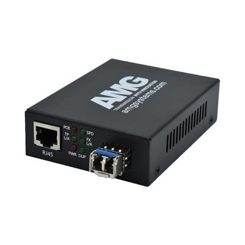 Amg Systems AMG210M-1FAT-1SS2-P30 Media Converter Poe Lc
