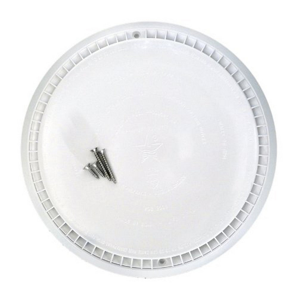 AquaStar 10AVR101 10" Anti-Entrap Suction Cover w/ Riser Ring & Mud Frame -White