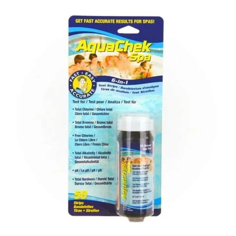 AquaChek Spa 6-In-1 Test Strips, 50 Strips