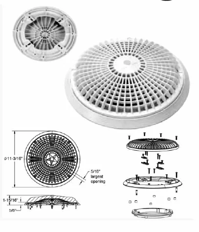 AQUASTAR 10″ ROUND, BLACK | A10RCFR102