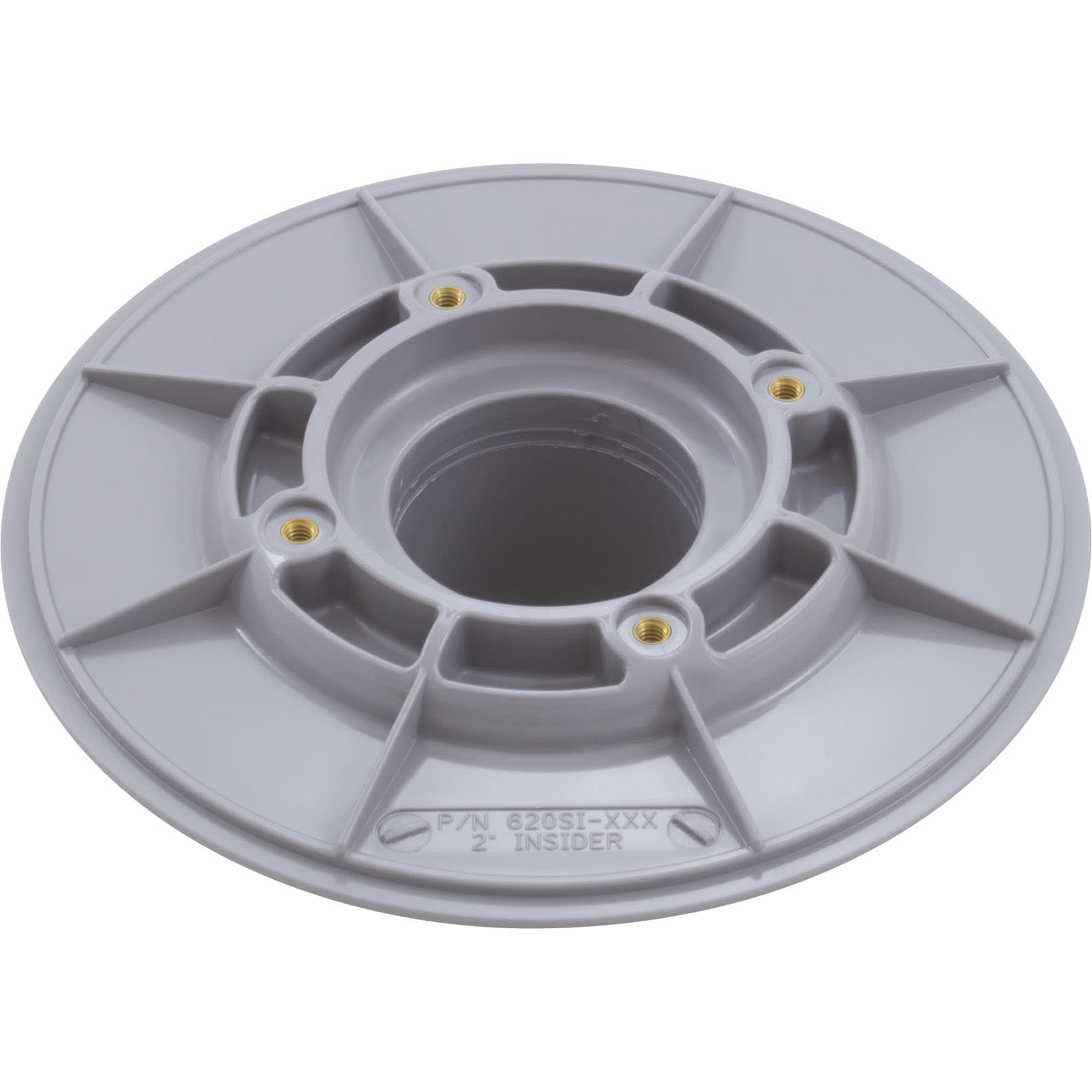 AquaStar 2"S Light Gray Insider 6" Sumpless Bulkhead Adapter