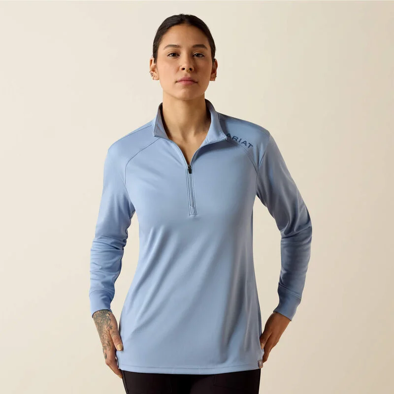 Ariat Rebar Sunblocker 1/2 Zip T-Shirt (Rain Washed) Size M