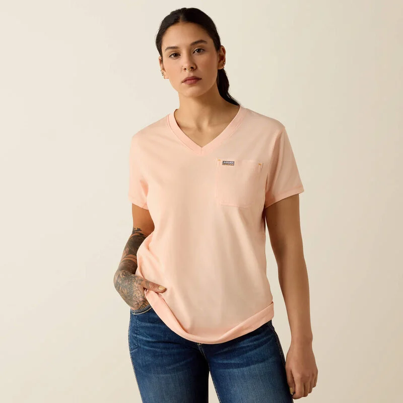 Ariat Rebar Workman T-Shirt (Peach) Size XL