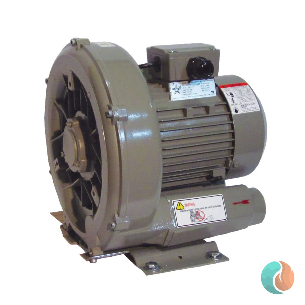 Air Supply Duralast Spa Air Blower, 1 HP, 240V, Single Phase | RBH3-101-1