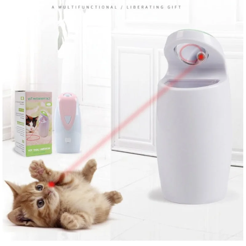 Automatic LED Laser Cat Toy with USB Charging | Engaging Play for Cats with Two Exciting Modes Green