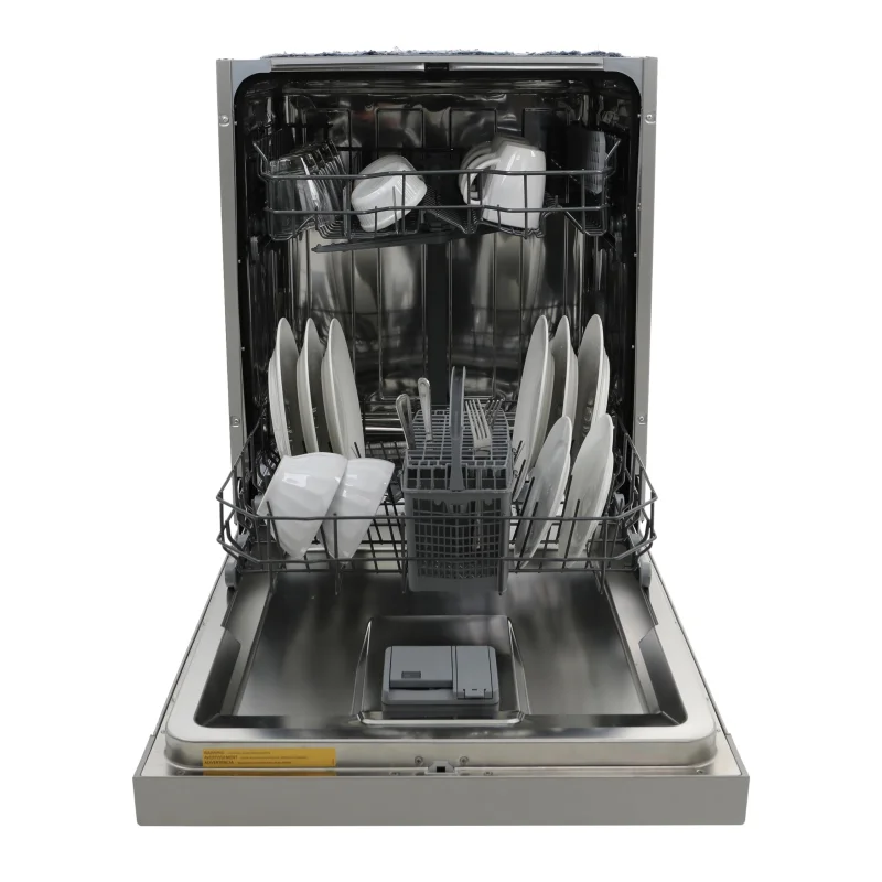 Avanti DWF24V3S Dishwasher 24-Inch Built in with 3 Wash Options and Automatic Cycles, Stainless Steel Construction with Electronic Control LED Display, Low Noise Rating, 57 dBA, Metallic