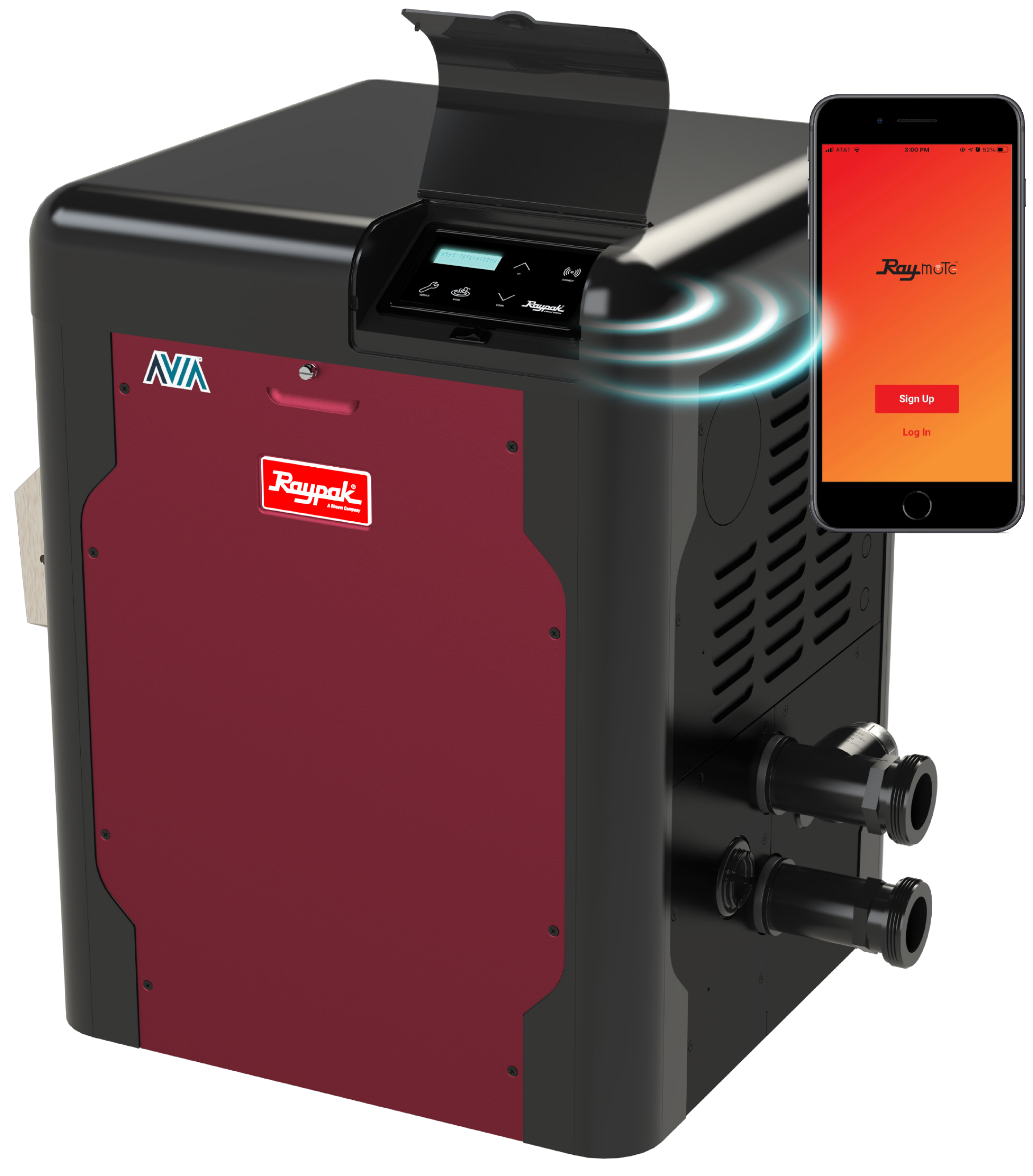 Raypak Avia 404A Propane Low NOx Pool and Spa Heater