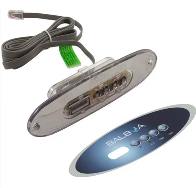 Balboa MVP260 4 Button Control Panel 58-138-1302 Jets Jets Temp Light