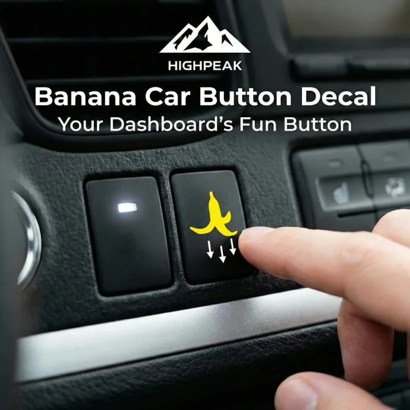 Banana Car Button Decal