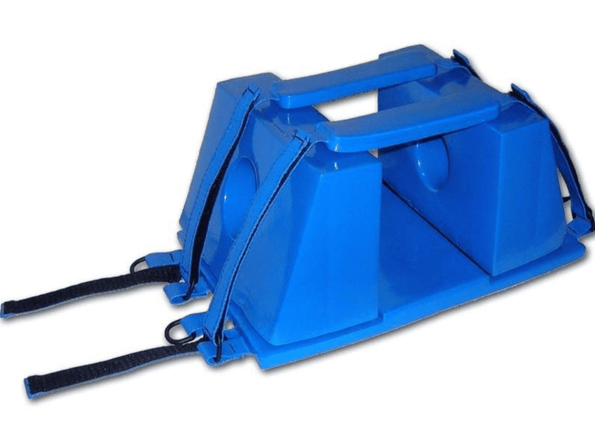 Safe Cross First Aid Big Blue Head Immobilizer with Straps