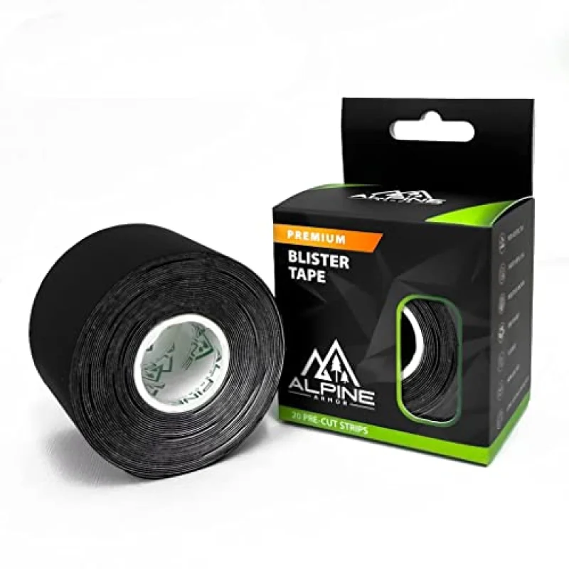 Blister Prevention Tape: Precut Strips, Water Resistant, Durable Strips for Mountaineering, Snow Shoeing, Running, Hiking, Climbing, Skiing and Snowboarding, Winter Sports