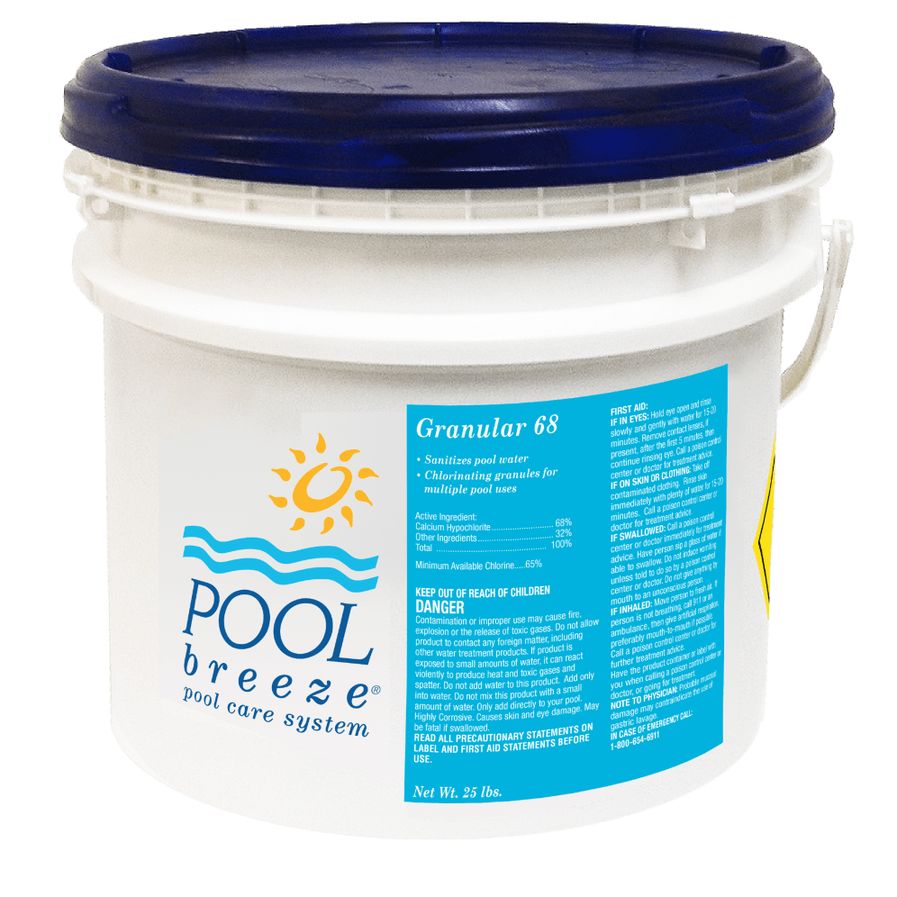 Pool Breeze Granular 68 Cal Hypo 25 lb Pail