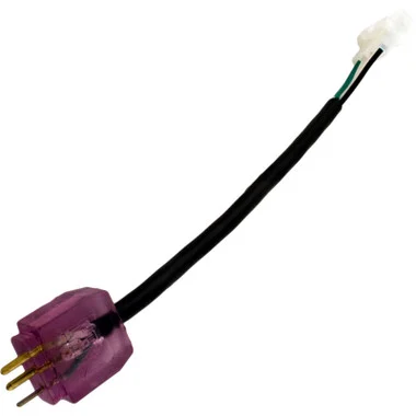 Blower Adapter Cord, 4 Pin AMP to MJJ, Violet, 6″
