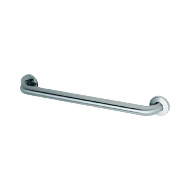 Bobrick Straight Grab Bar, 18 Inches, 1-1/2 Inch Diameter, ADA Compliant, Satin-Finish Stainless Steel, Slip-Resistant Surface for Bath, Shower, Toilet Safety, Concealed Mounting Flanges