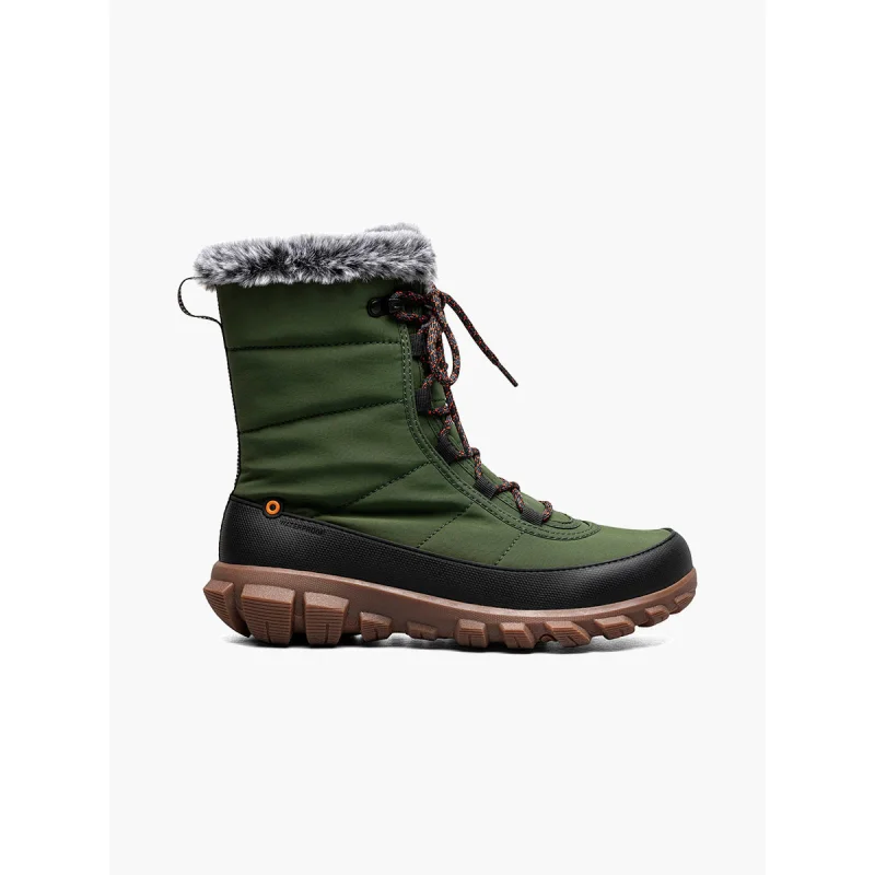 Bogs Women's Cedar Quilt Lace Waterproof Boots (Cedar) Size 7M