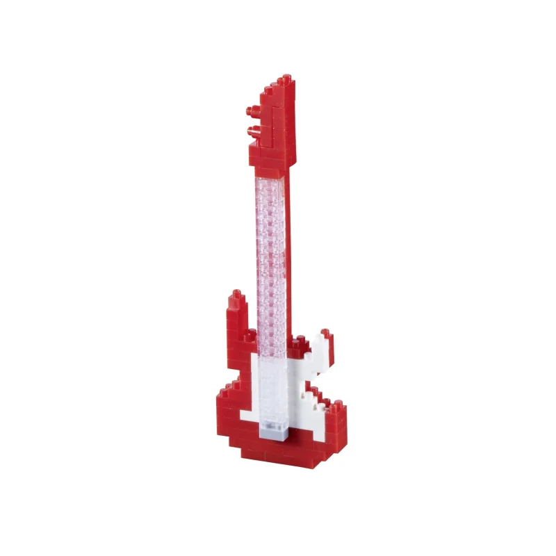 Brixies 115-Piece E-Guitar Red 3D Micro Brick Construction Kit