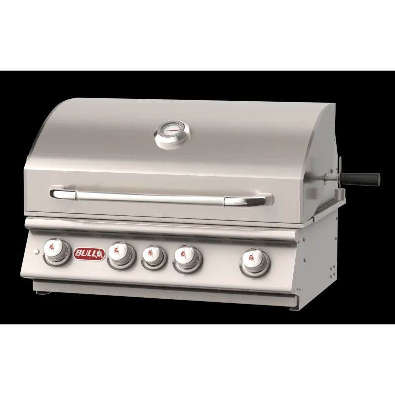Bull Angus 30" 4-Burner Built-In Propane Gas Grill Head with Rotisserie, 47628