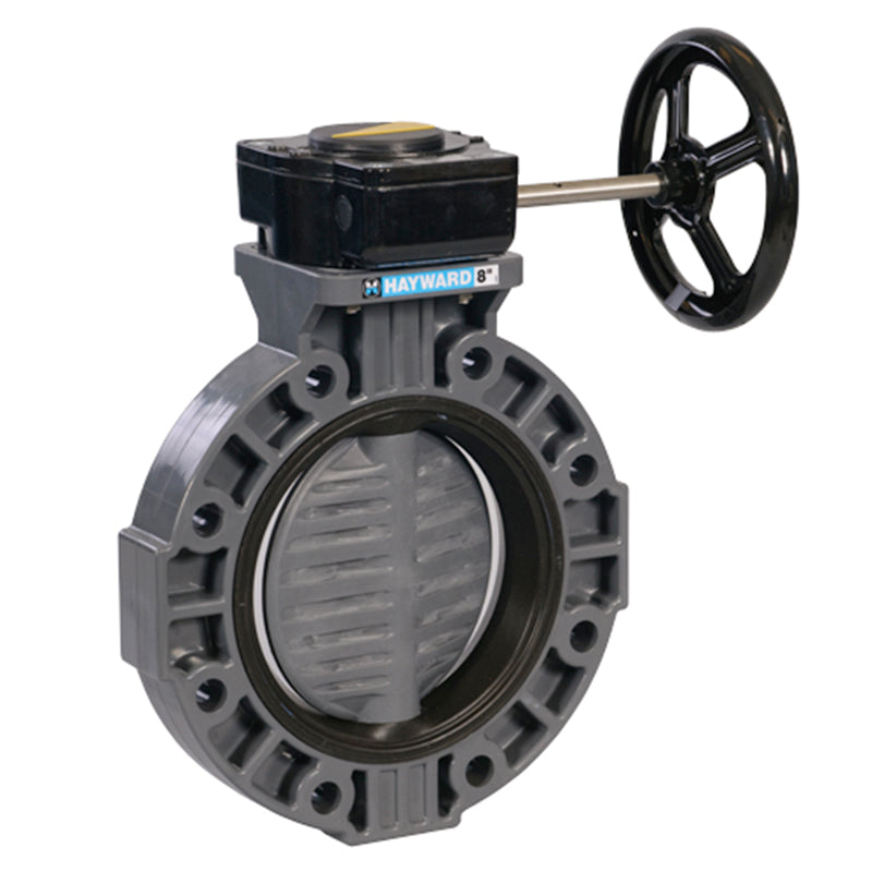 8" GEAR NSF BUTTERFLY VALVE GRAY